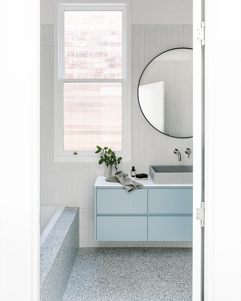 Nood Co Box Basin Wall Hung - Sky Grey