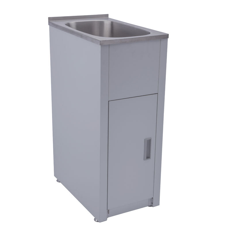 Badundküche Traditionell 30 Litre Compact Laundry Unit and Cabinet - Gloss White