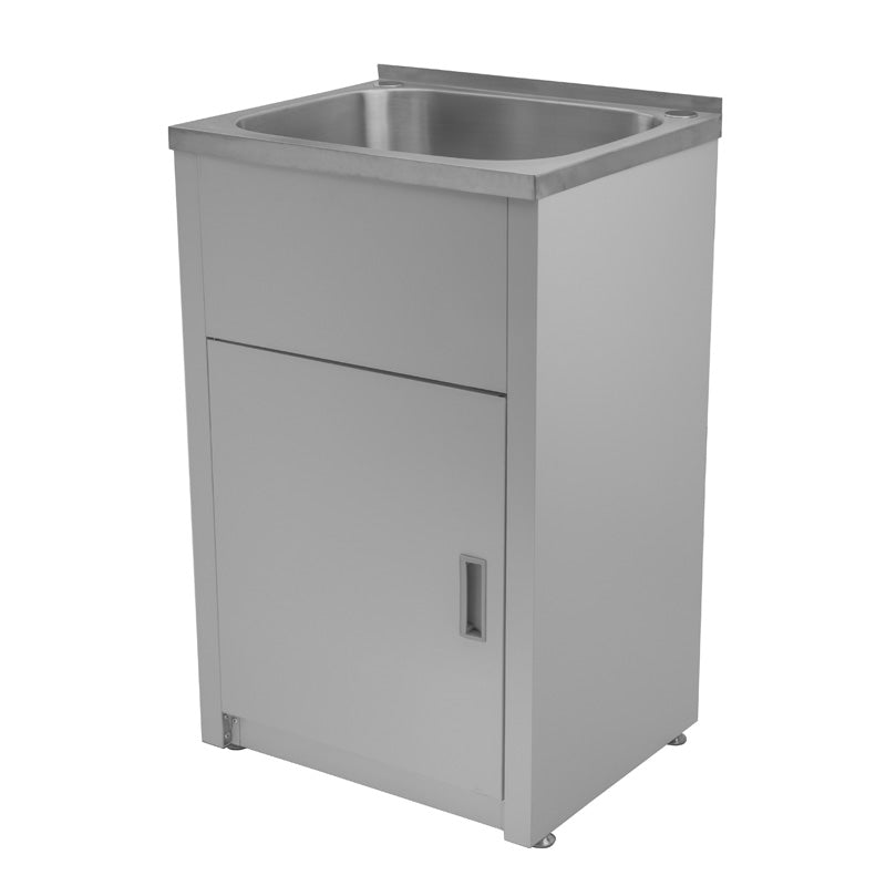 Badundküche Traditionell 30 Litre Laundry Unit and Cabinet - Gloss White