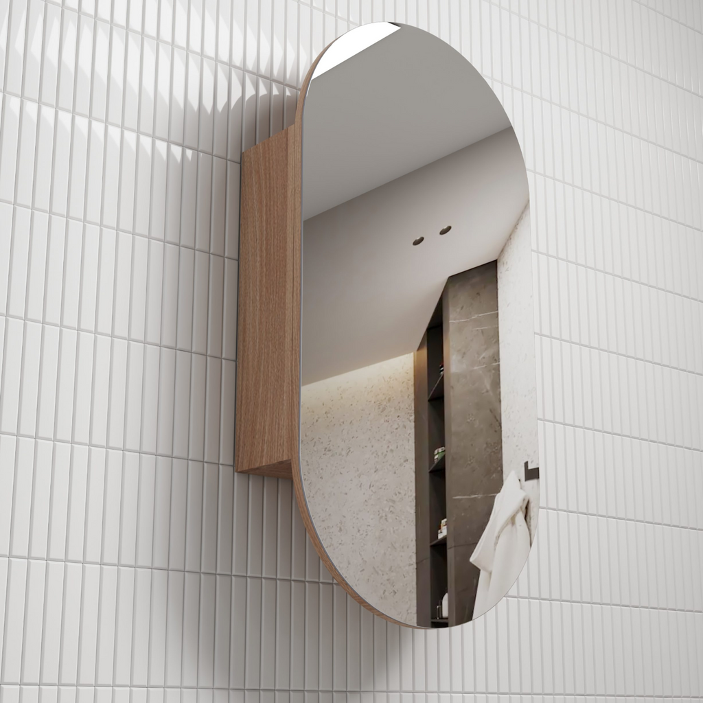 Aulic Beau Monde Oval Shaving Cabinet