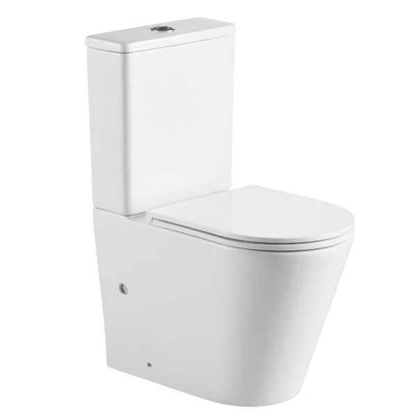 Barno Back To Wall Toilet Suite Gloss White