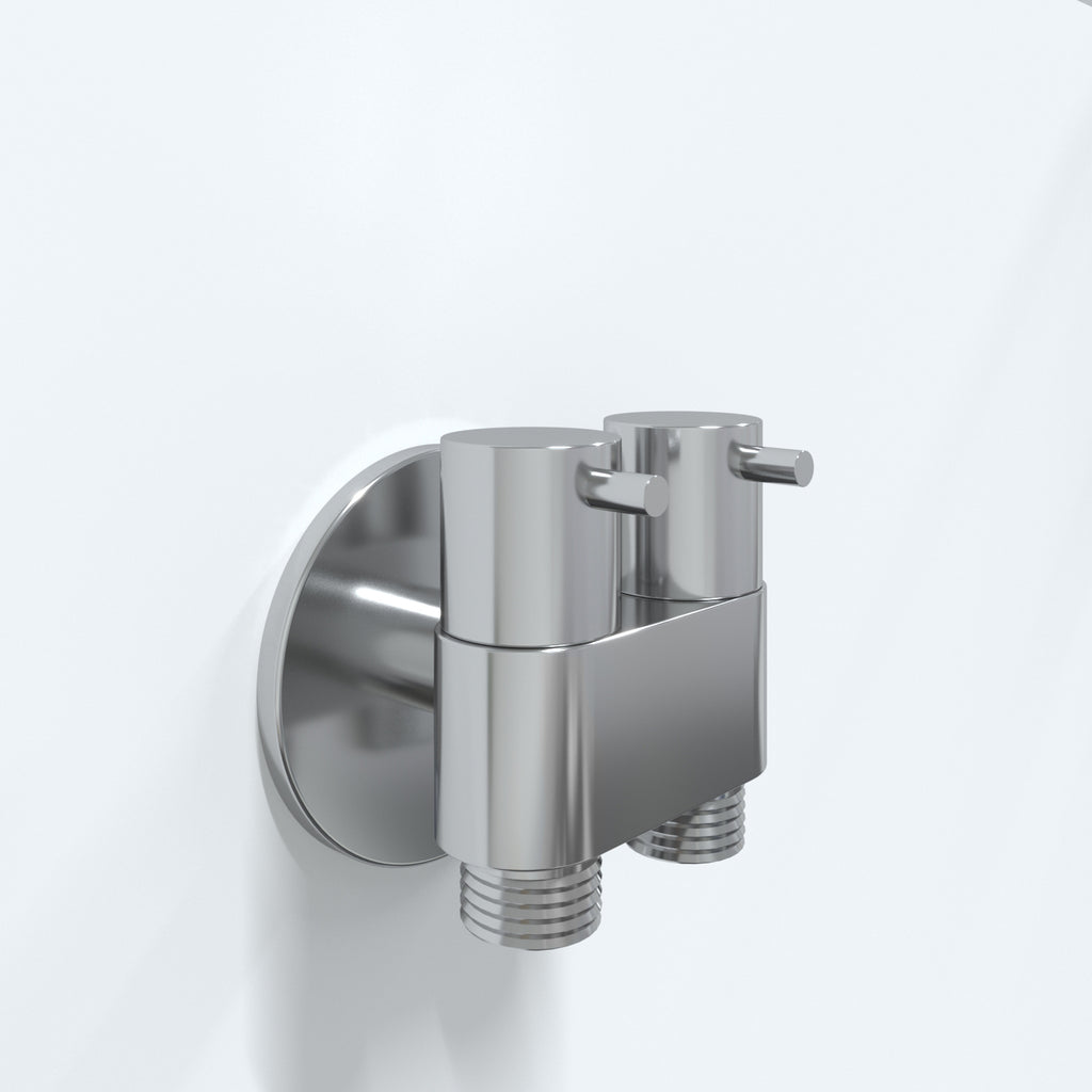 Premium Bidet Dual Mini Cistern Tap - Chrome