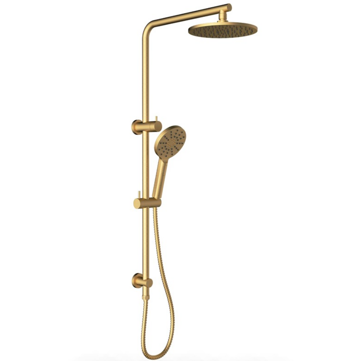Cora Round Multifunction Shower Set - Brushed Gold – Wellsons