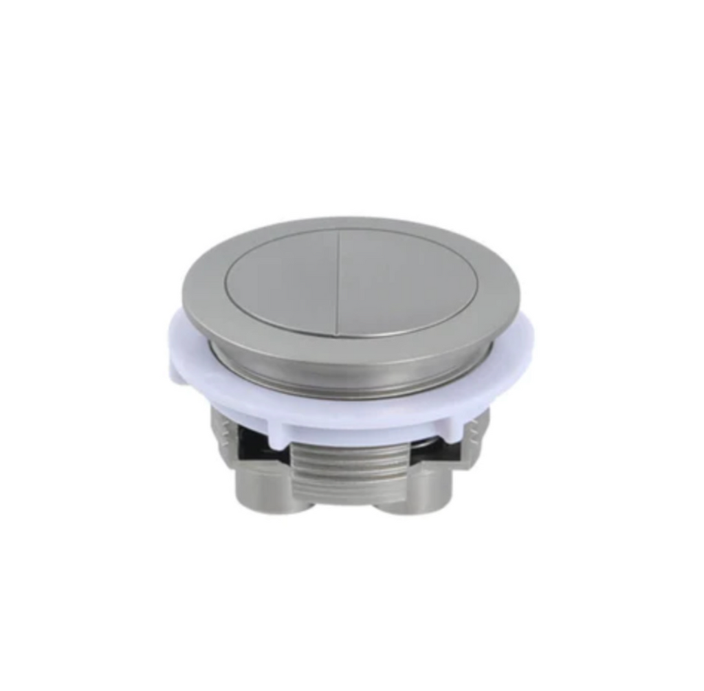 Round Toilet Flush Button Brushed Nickel