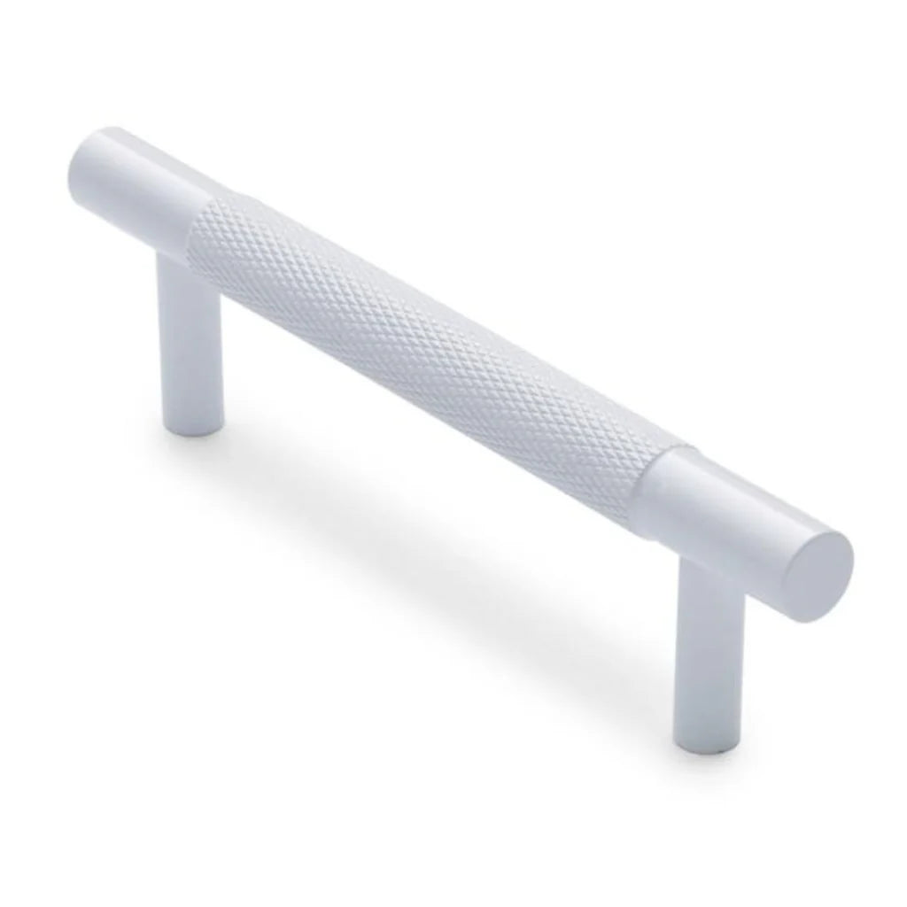 Manovella Knurled Drawer Pull - Charmian - White