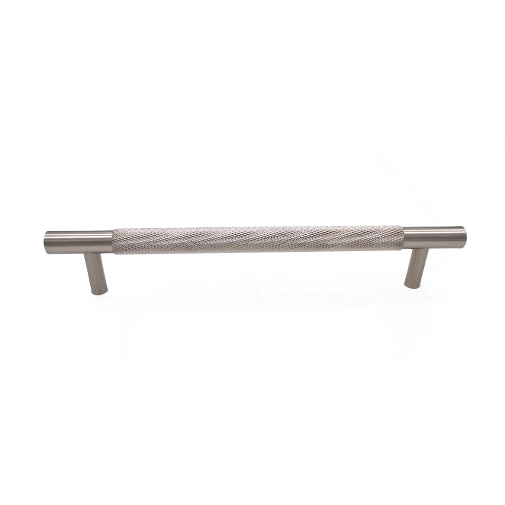 Manovella Brushed Nickel Knurled Drawer Pull - Charmian