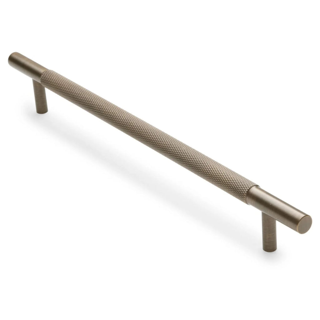 Manovella Knurled Drawer Pull - Charmian - Aged Brass