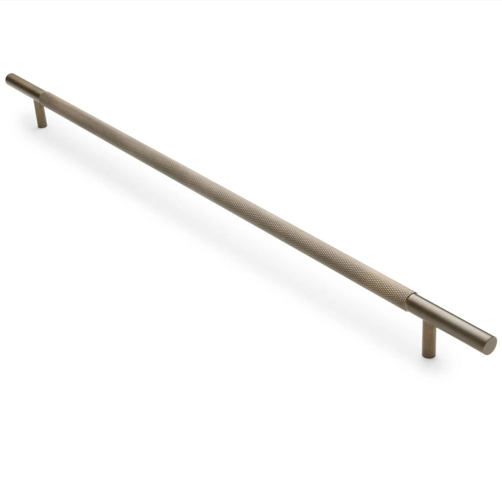 Manovella Knurled Drawer Pull - Charmian - Aged Brass