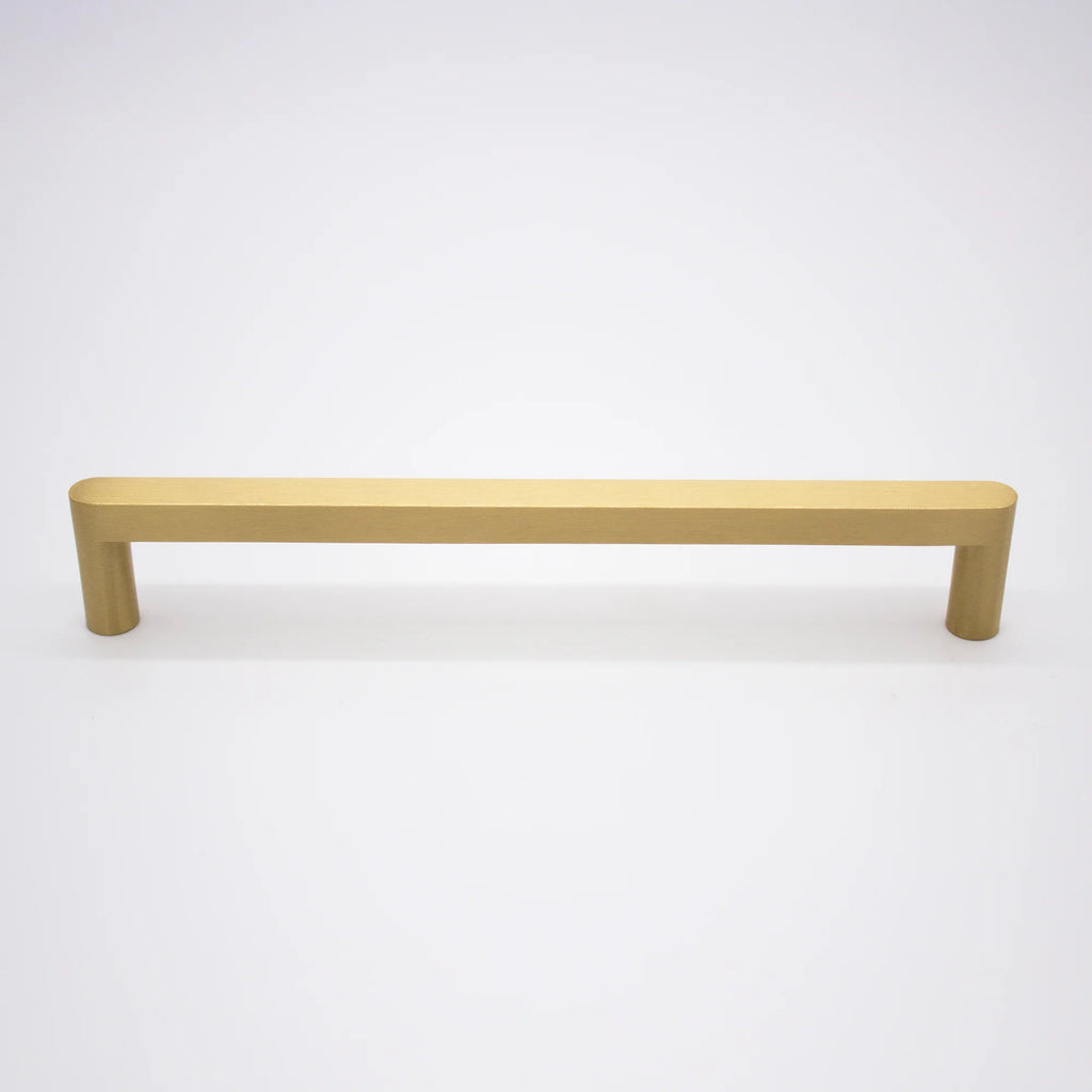 Manovella Brushed Brass Straight Profile Cabinet Pull - Clio