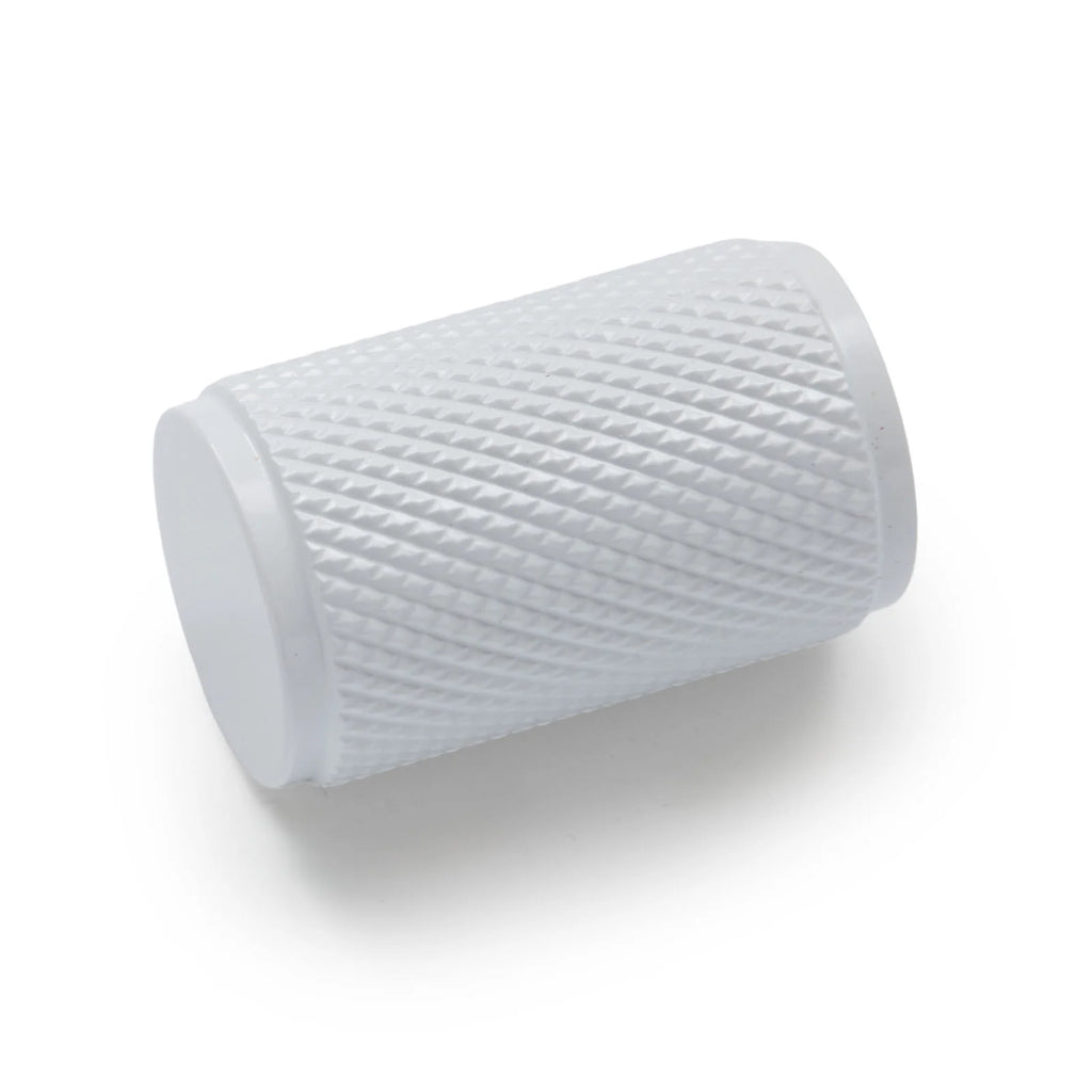 Manovella Knurled Cabinet Knob - Helena - White