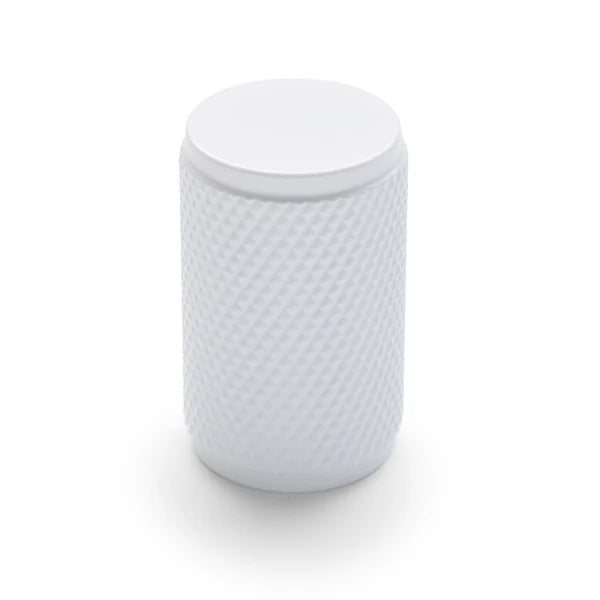 Manovella Knurled Cabinet Knob - Helena - White