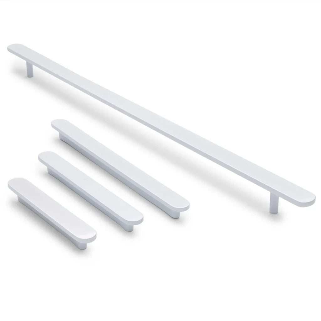 Manovella Oval Profile Cabinet Pull - Imogen - White