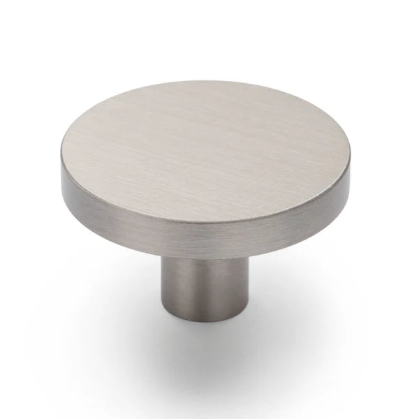 Manovella Round Profile Cabinet Knob - Olivia - Brushed Nickel