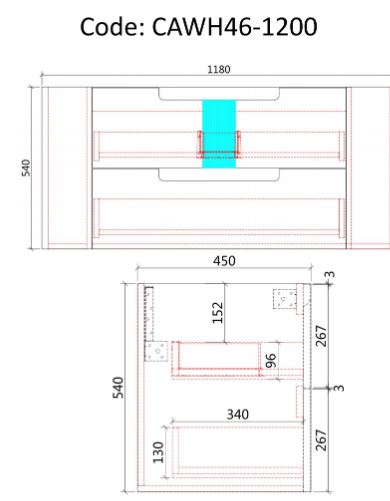 Aulic Curva Wall Hung Vanity