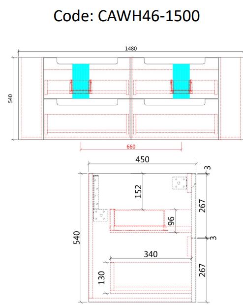 Aulic Curva Wall Hung Vanity