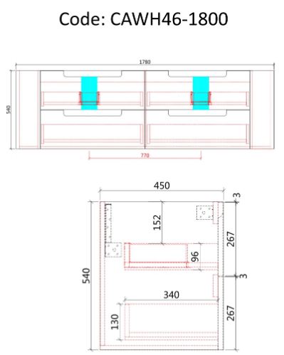 Aulic Curva Wall Hung Vanity