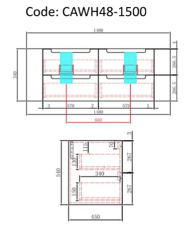 Aulic Briony Wall Hung Vanity