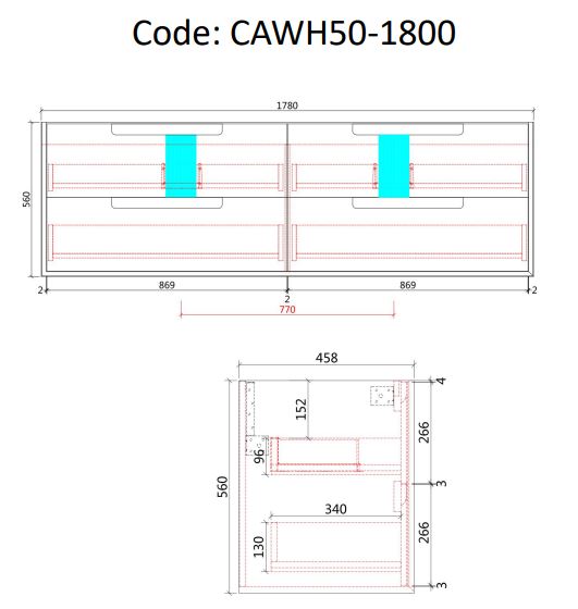 Aulic Flauto Wall Hung Vanity