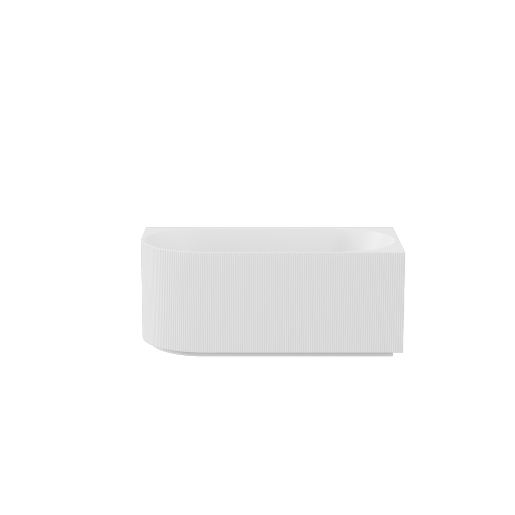 Capri Back to Wall Bathtub - Matte White