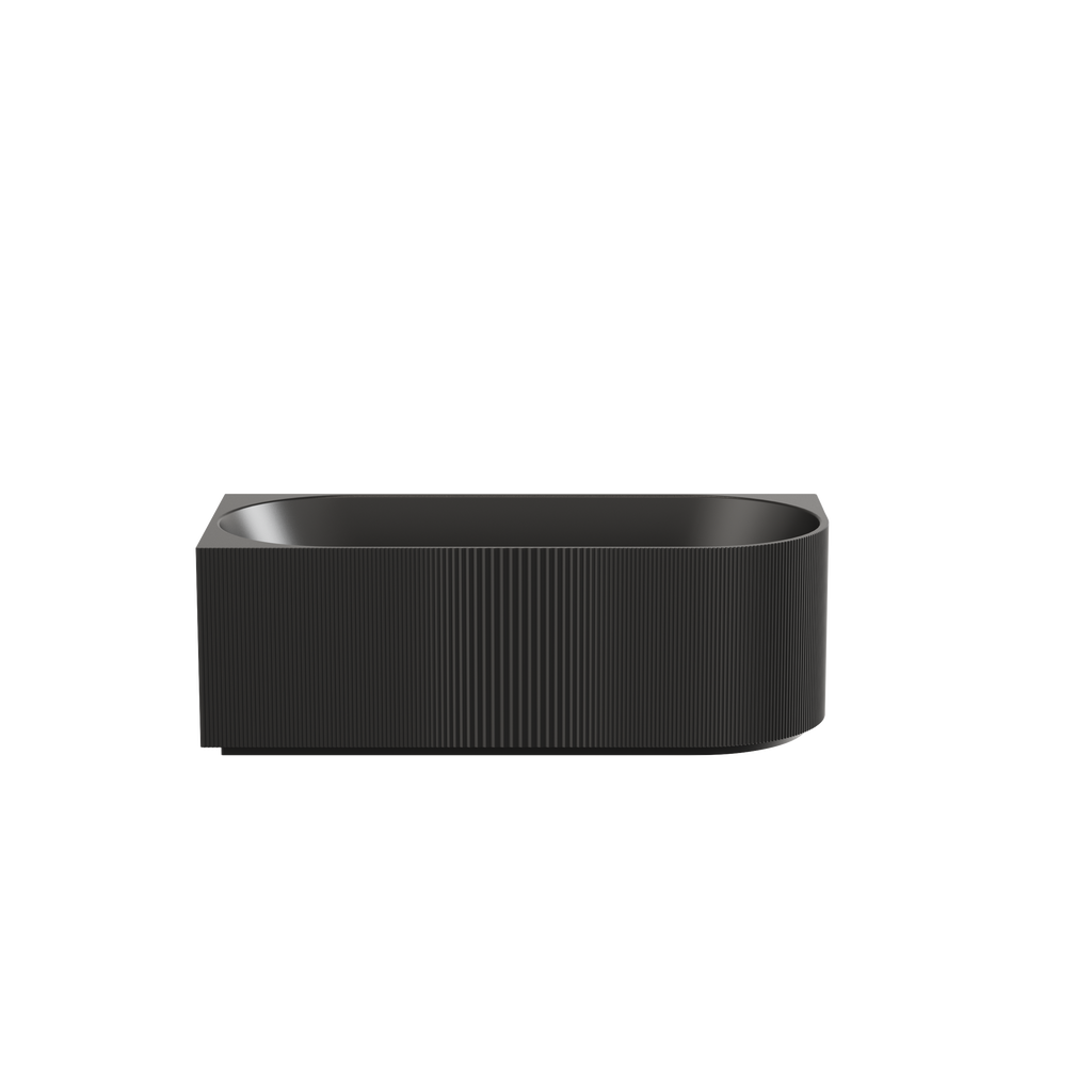 Capri Back to Wall Bathtub - Matte Black