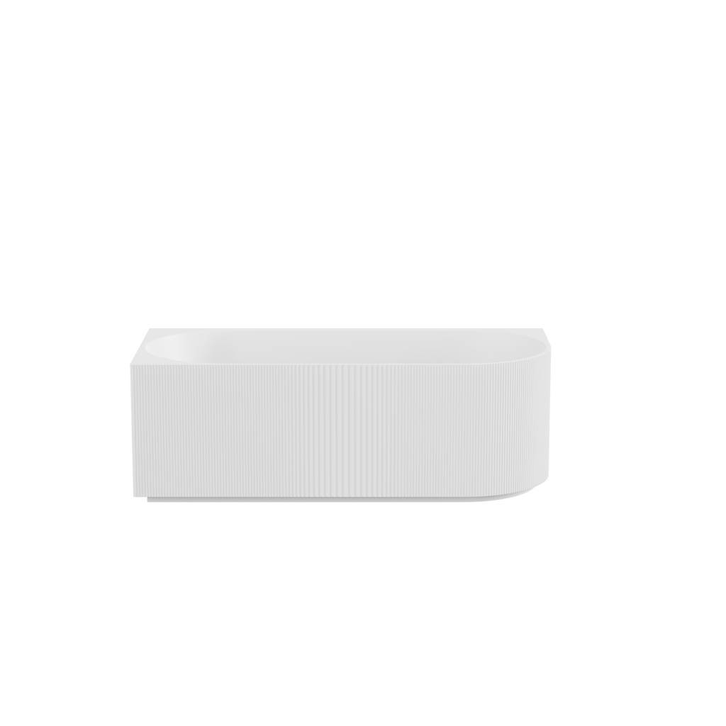 Capri Back to Wall Bathtub - Matte White