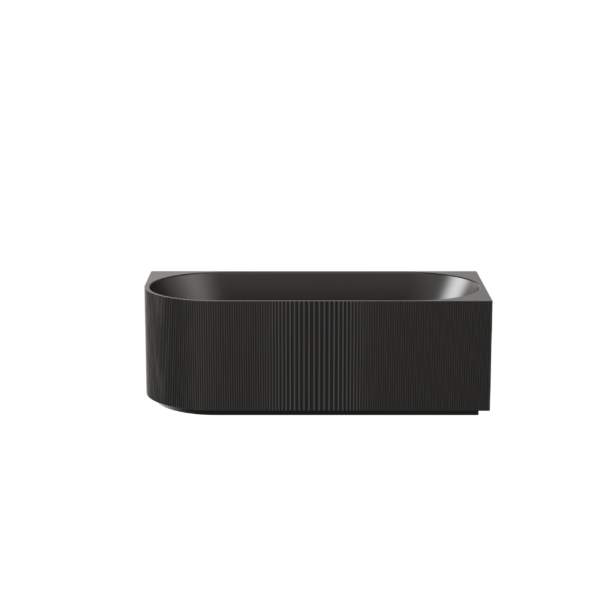Capri Back to Wall Bathtub - Matte Black