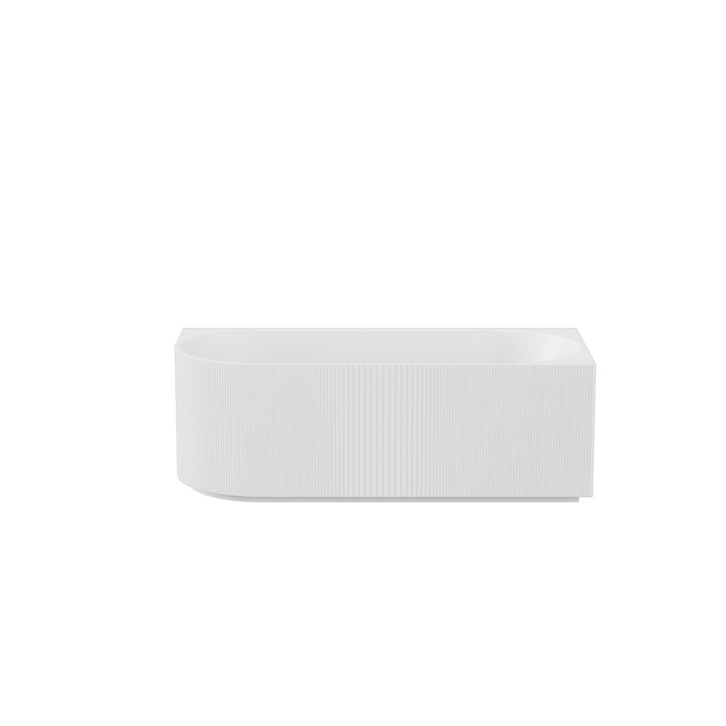 Capri Back to Wall Bathtub - Matte White