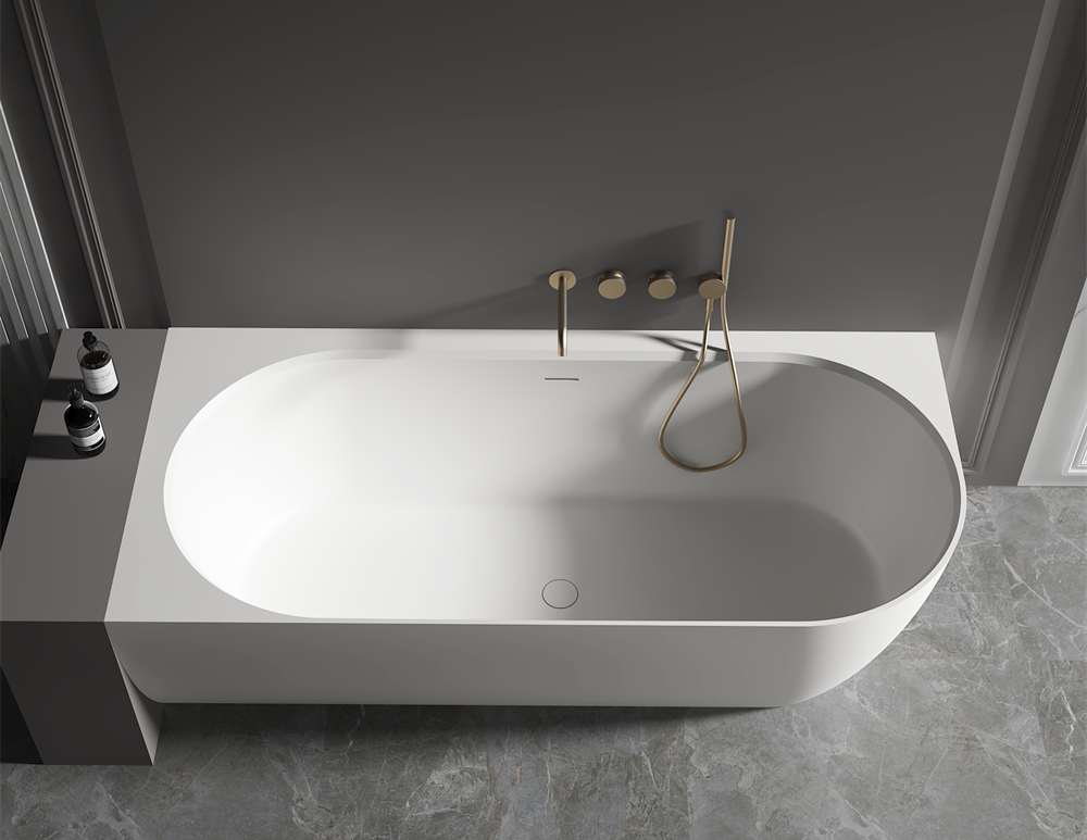 Kaskade Cleo 1520 Corner Back To Wall Left Hand with Overflow - Matte White