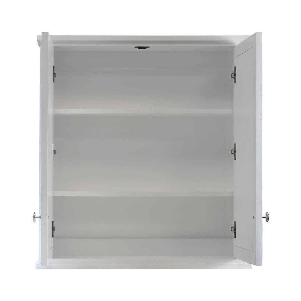 Turner Hastings Coventry 75 x 81 Mirror Shaving Cabinet - Satin White