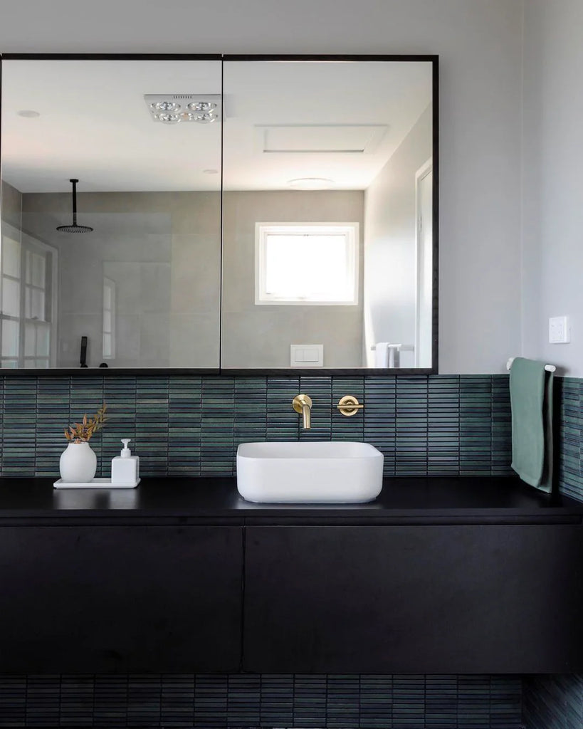 Nood Co Cube Basin Wall Hung - Ivory