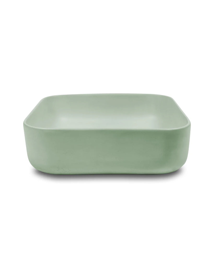 Nood Co Cube Basin Wall Hung - Mint