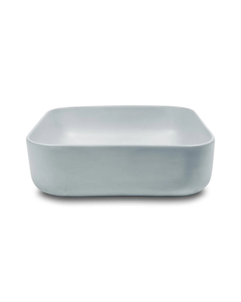 Nood Co Cube Basin Wall Hung - Powder Blue