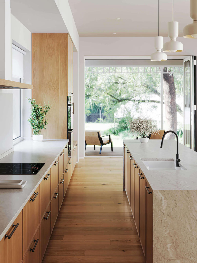 Turner Hastings 86 x 50 Inset / Undermount Fine Fireclay Sink - Double Bowl with Taphole - Gloss White