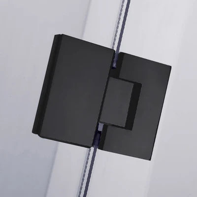 Covey Diamond Frameless Shower Screen - Matte Black