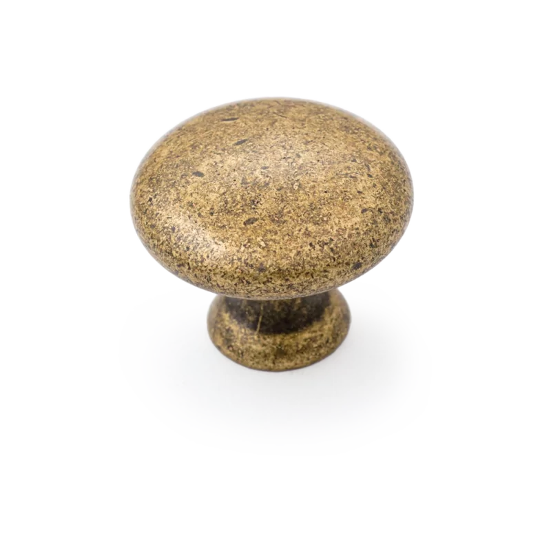 Castella Heritage Shaker Knob – Antique Brass
