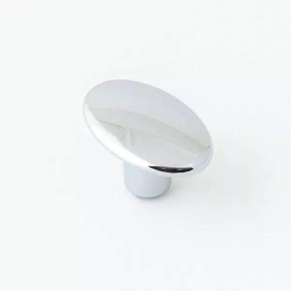 Castella Nostalgia Century Oval Knob - Polished Chrome