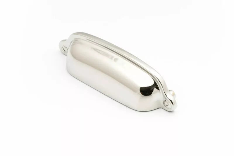 Castella Nostalgia Decade Imitation Screws Cup Pull Handle - Polished Nickel