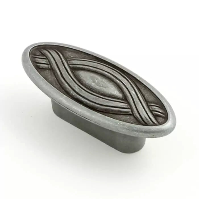 Castella Heritage Nouveau Oval Knob - Pewter