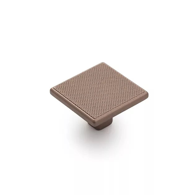 Castella Statement Monaco Square Knob – Matte Rose Gold