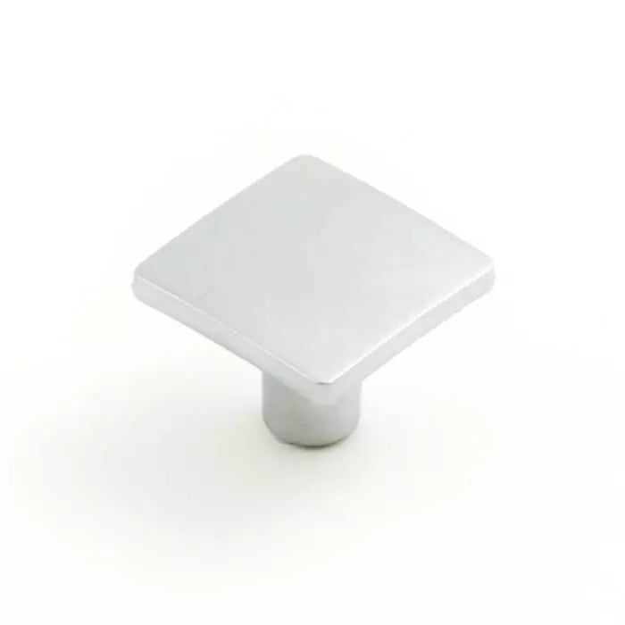 Castella Statement Tile Knob - Satin Chrome