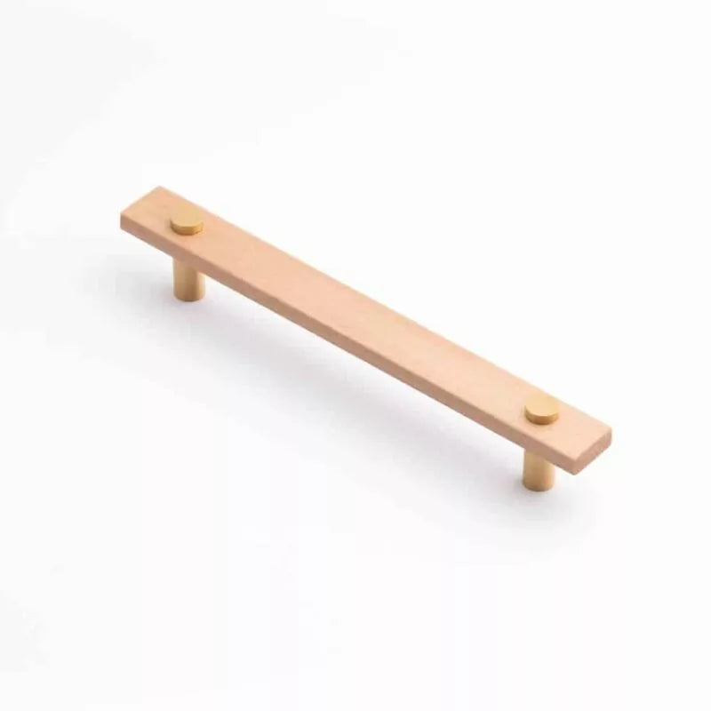 Castella Timber Madera European Beech Handle - Brushed Gold