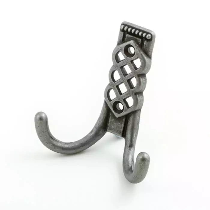 Castella Venetian Double Hook – Pewter