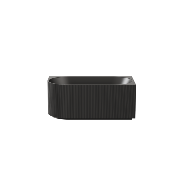 Capri Back to Wall Bathtub - Matte Black
