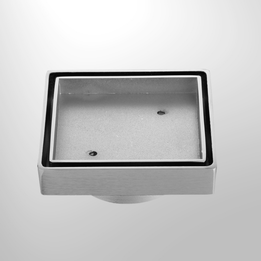 Tile Insert Floor Waste Brushed Chrome