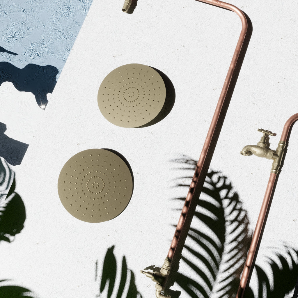 Haven Brass Copper Outdoor Shower Head Set