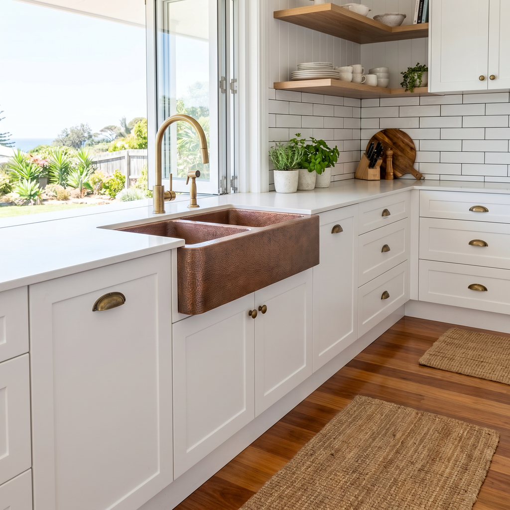 Ashby Genuine Copper Hand Crafted Farmhouse Sink