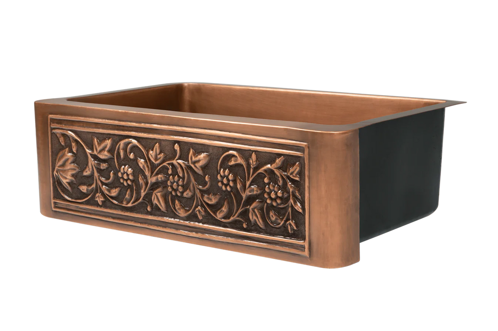 Orchard Genuine Copper Hand Crafted Farmhouse Sink