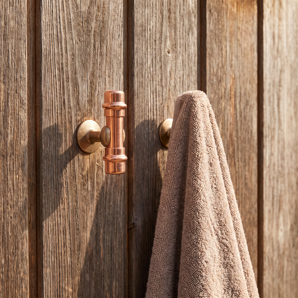 Copper Bath Rode Hook 