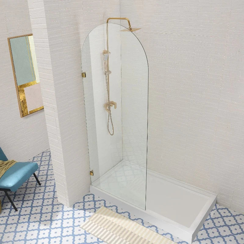 Covey Arched Frameless Fixed Panel Shower Screen