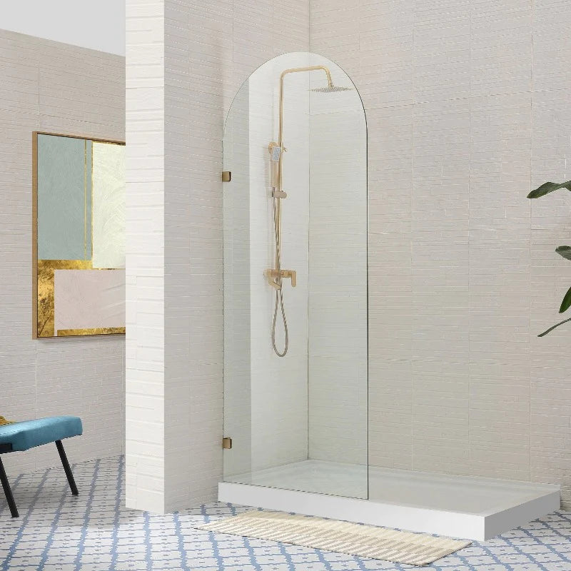Covey Arched Frameless Fixed Panel Shower Screen